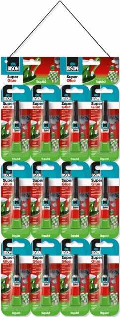 карта с блистерами жидкого суперклея