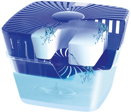поглотитель влаги в работе